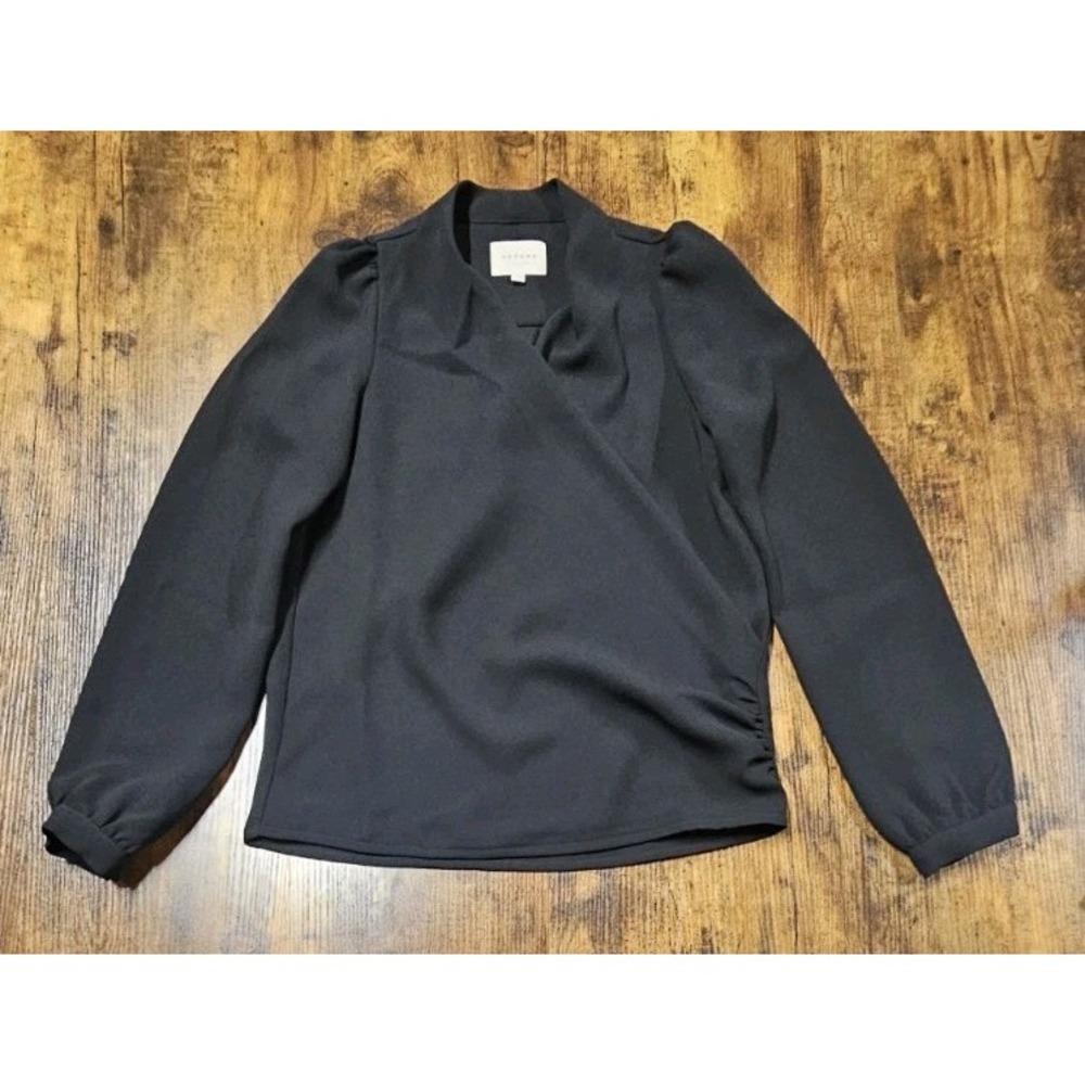 Blouse Abelia De Chez Sezane Black Women's Long Sleeve Size 32